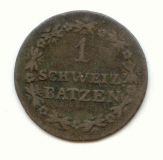 Graub&uuml;nden 1 Batzen 1826 - s+